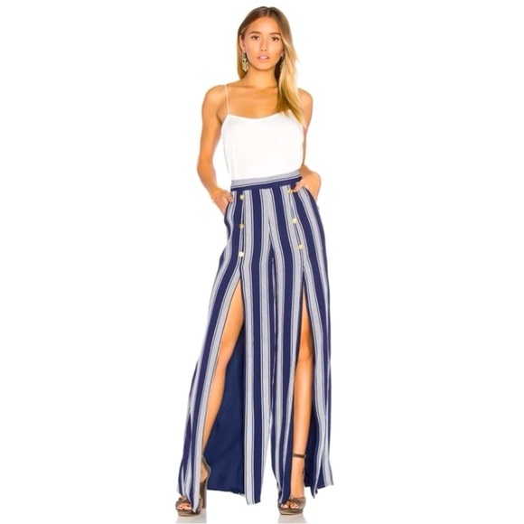NWOT REVOLVE LOVERS & FRIENDS Farewell Pants Stripe S - Picture 1 of 15